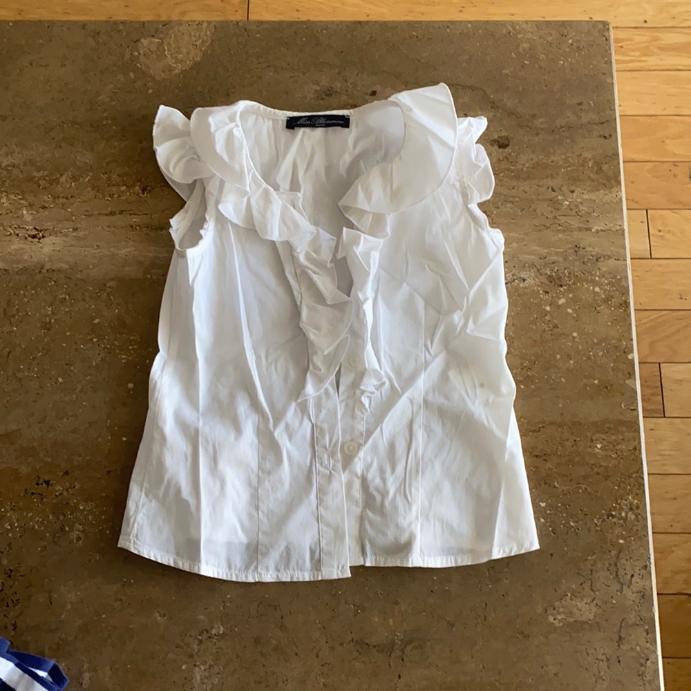 Miss Blumarine ruffle button down shirt